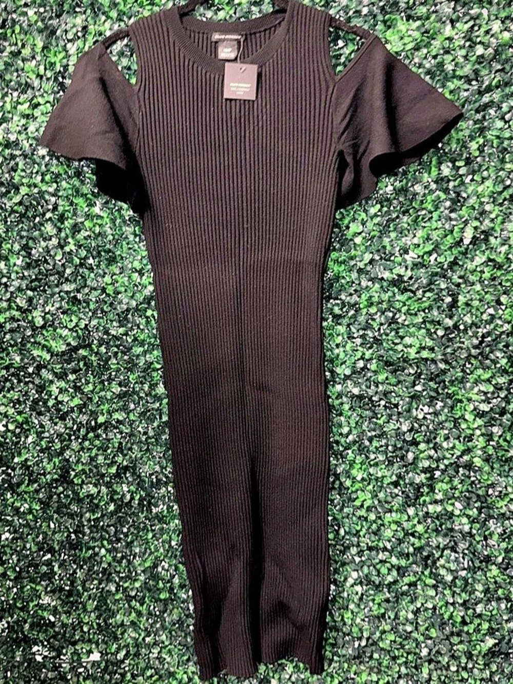 Club Monaco Heralia Dress Ribbed Maxi Dress in Black Size XS NWT